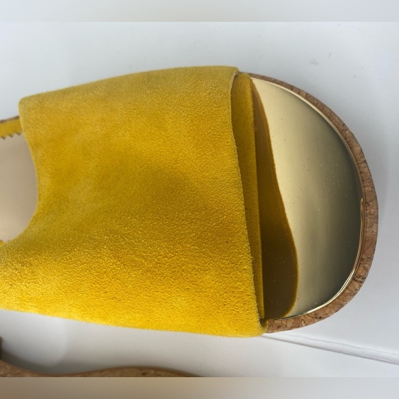 Karl Lagerfeld NWOT or Box Yellow Slide Sandals - Picture 7 of 9